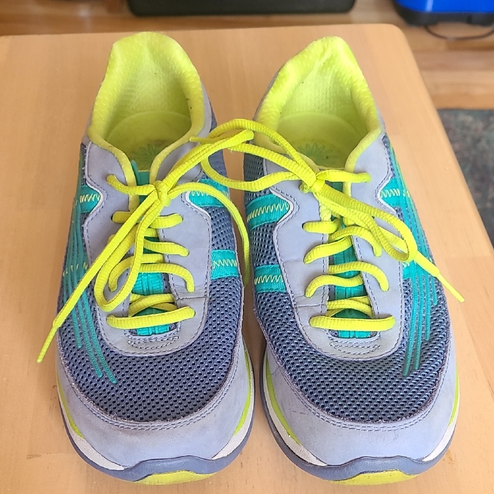 Dansko Women's Sneakers in Blue and Lime Green
